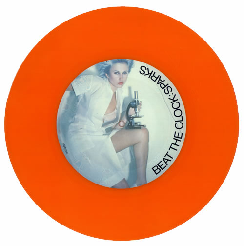 Sparks Beat The Clock - Orange Vinyl 12" vinyl single (12 inch record / Maxi-single) UK SPA12BE41696