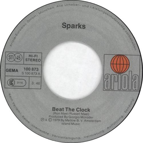 Sparks Beat The Clock 7" vinyl single (7 inch record / 45) Dutch SPA07BE90045