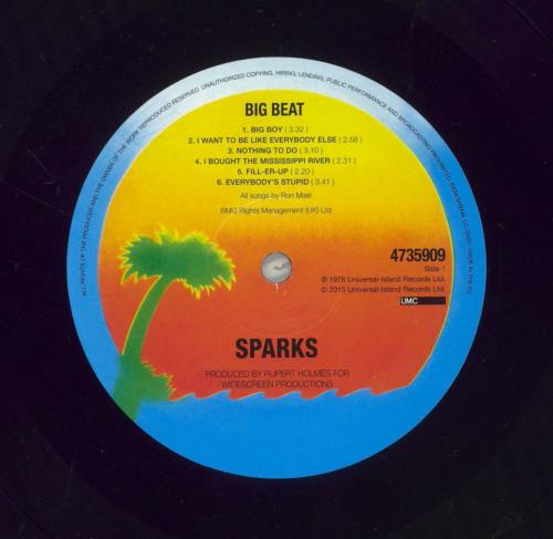 Sparks Big Beat - 180 Gram vinyl LP album (LP record) UK SPALPBI742900