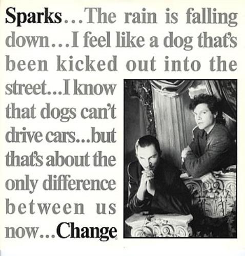 Sparks Change 12" vinyl single (12 inch record / Maxi-single) UK SPA12CH53116