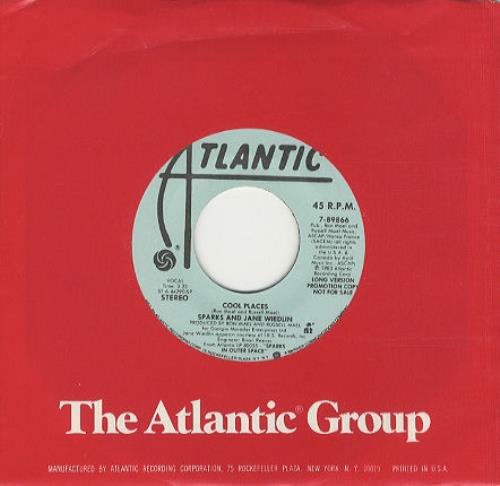 Sparks Cool Places 7" vinyl single (7 inch record / 45) US SPA07CO218988