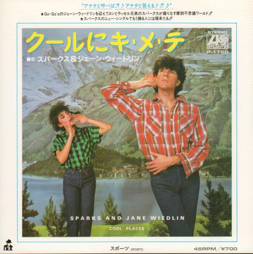 Sparks Cool Places 7" vinyl single (7 inch record / 45) Japanese SPA07CO645602