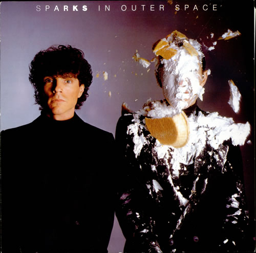 Sparks In Outer Space - Gold Promo Stamped vinyl LP album (LP record) German SPALPIN505996