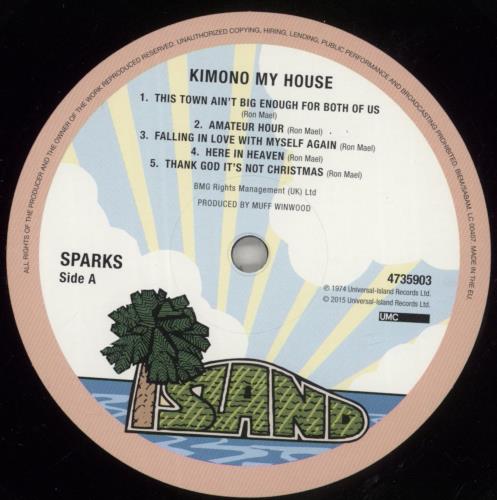 Sparks Kimono My House - 180gram vinyl LP album (LP record) UK SPALPKI804826