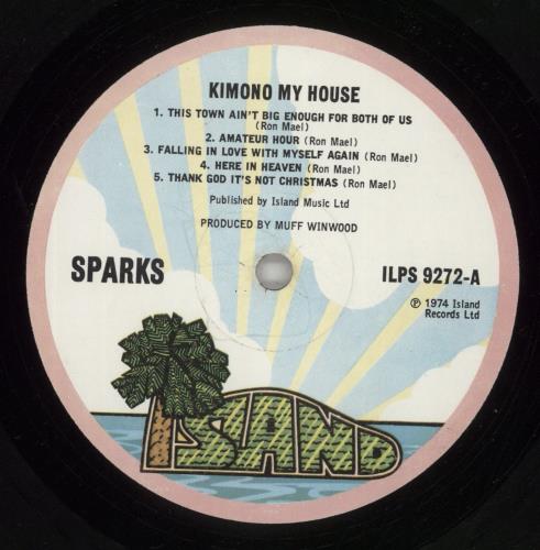 Sparks Kimono My House - 1st + Inner - EX vinyl LP album (LP record) UK SPALPKI52698