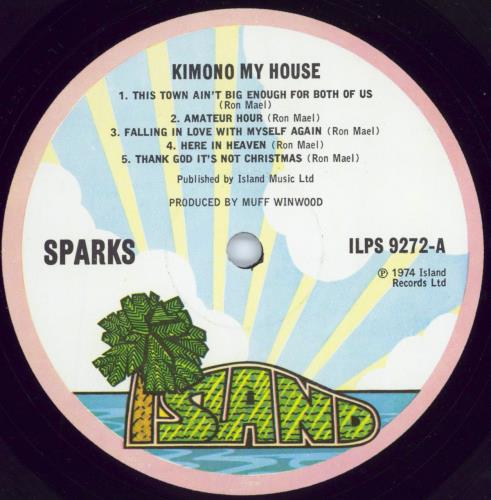 Sparks Kimono My House - 1st - VG vinyl LP album (LP record) UK SPALPKI776625