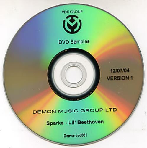 Sparks Lil' Beethoven - DVD Sampler DVD UK SPADDLI297635