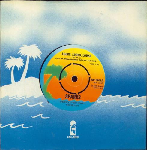 Sparks Looks, Looks, Looks 7" vinyl single (7 inch record / 45) UK SPA07LO76602