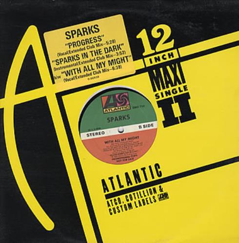 Sparks Progress 12" vinyl single (12 inch record / Maxi-single) US SPA12PR08159