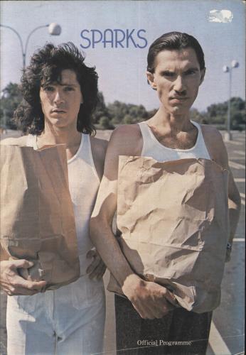 Sparks Sparks - Official Souvenir Booklet tour programme UK SPATRSP128849