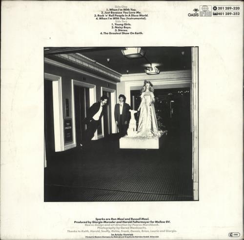 Sparks Terminal Jive vinyl LP album (LP record) German SPALPTE706453