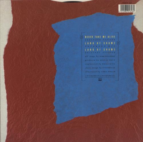 Spear Of Destiny Never Take Me Alive 12" vinyl single (12 inch record / Maxi-single) UK SOD12NE406458