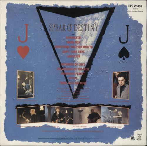 Spear Of Destiny One Eyed Jacks vinyl LP album (LP record) UK SODLPON245813