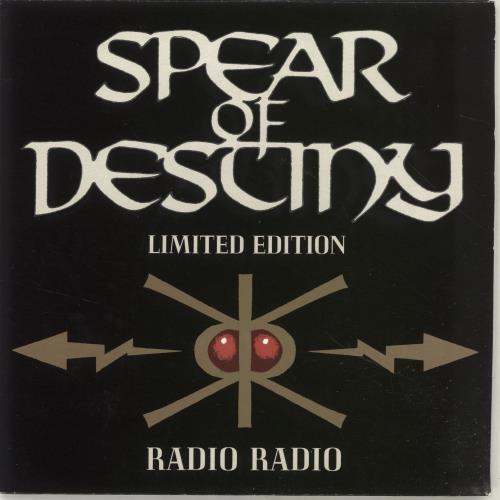 Spear Of Destiny Radio Radio 7" vinyl single (7 inch record / 45) UK SOD07RA691630