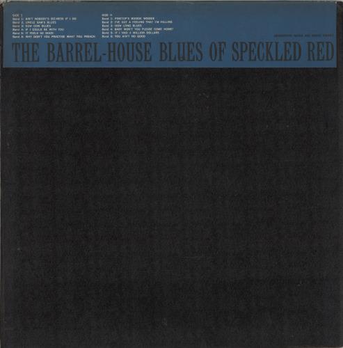 Speckled Red The Barrel-House Blues Of Speckled Red vinyl LP album (LP record) US U4VLPTH882024