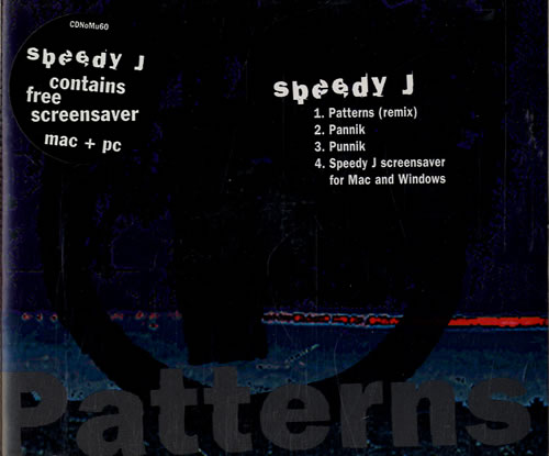 Speedy J Patterns CD single (CD5 / 5") UK U5-C5PA546730