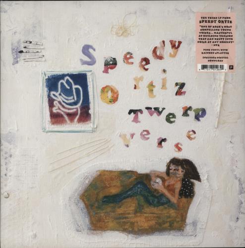 Speedy Ortiz Twerp Verse - Pink With Rainbow Splatter Vinyl + 7" vinyl LP album (LP record) US YPGLPTW871861