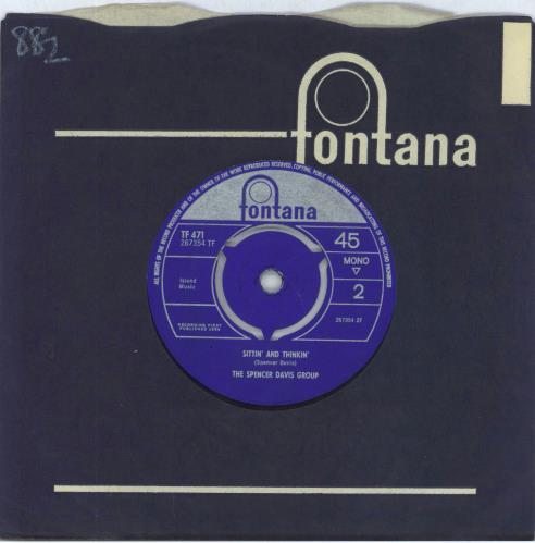 Spencer Davis Group Dimples 7" vinyl single (7 inch record / 45) UK SDG07DI578842