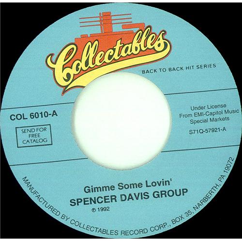 Spencer Davis Group Gimme Some Lovin' 7" vinyl single (7 inch record / 45) US SDG07GI422255
