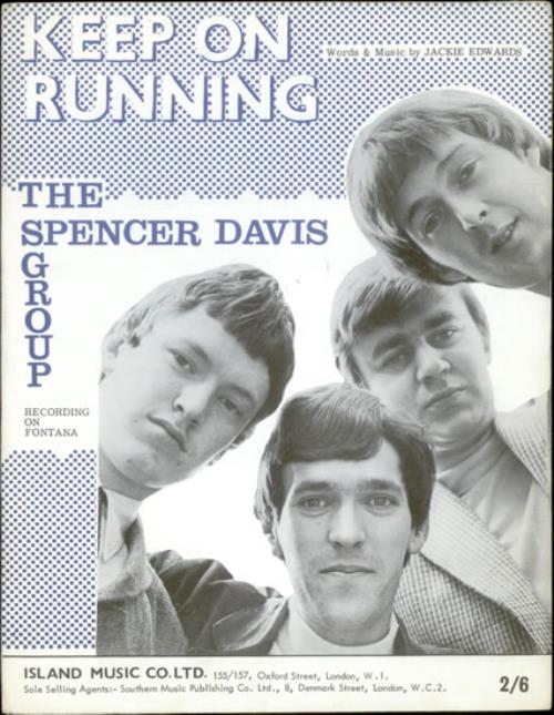 Spencer Davis Group Keep On Running sheet music UK SDGSMKE535375