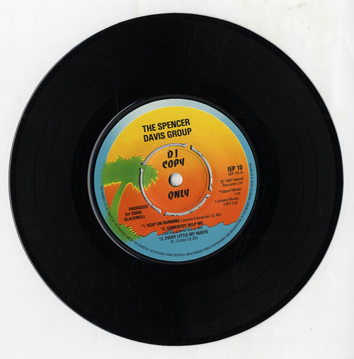 Spencer Davis Group Spencer Davis Group EP - DJ Copy 7" vinyl single (7 inch record / 45) UK SDG07SP450272
