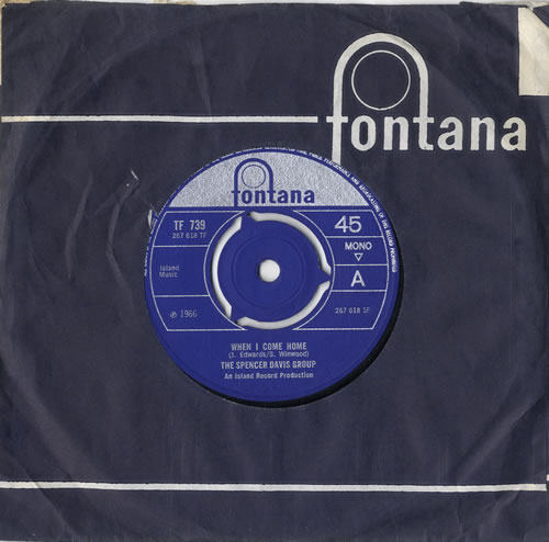 Spencer Davis Group When I Come Home - 3pr 7" vinyl single (7 inch record / 45) UK SDG07WH193336
