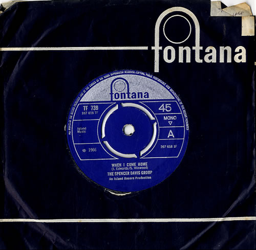 Spencer Davis Group When I Come Home - 4pr 7" vinyl single (7 inch record / 45) UK SDG07WH599083