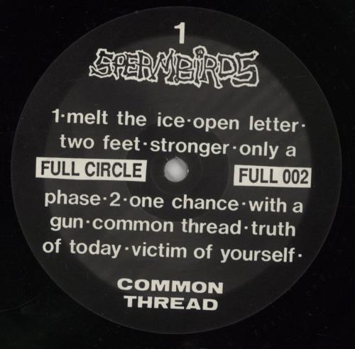 Spermbirds Common Thread vinyl LP album (LP record) UK SMBLPCO863273