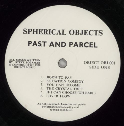 Spherical Objects Past And Parcel vinyl LP album (LP record) UK YW-LPPA885586