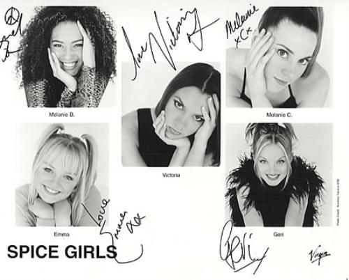 Spice Girls Autographed Publicity Photograph photograph US PICPHAU324283