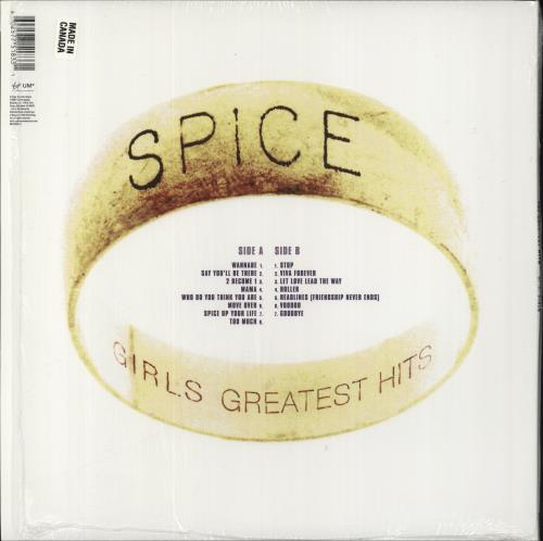Spice Girls Greatest Hits - Picture Disc + Opened Shrink picture disc LP (vinyl picture disc album) US PICPDGR840178