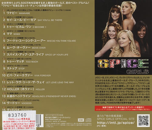 Spice Girls Greatest Hits CD album (CDLP) Japanese PICCDGR426812