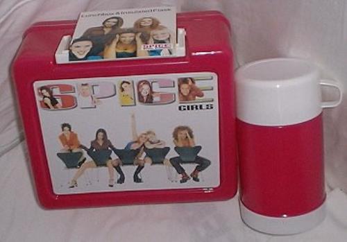 Spice Girls Lunchbox & Flask - pink memorabilia UK PICMMLU167501