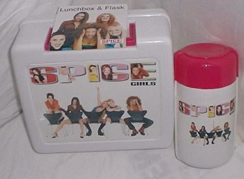 Spice Girls Lunchbox & Flask - white memorabilia UK PICMMLU167499