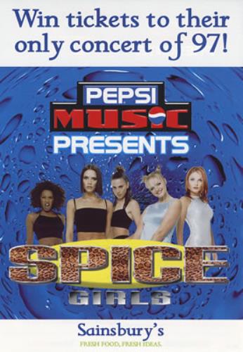 Spice Girls Pepsi Music Presents handbill UK PICHBPE356719