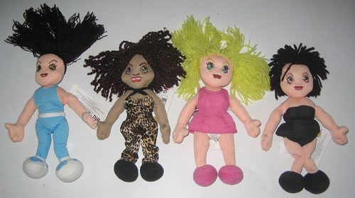 Spice Girls Plush 'Beanie' Style Dolls memorabilia UK PICMMPL368673