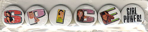 Spice Girls Promo Badge Set memorabilia US PICMMPR90702