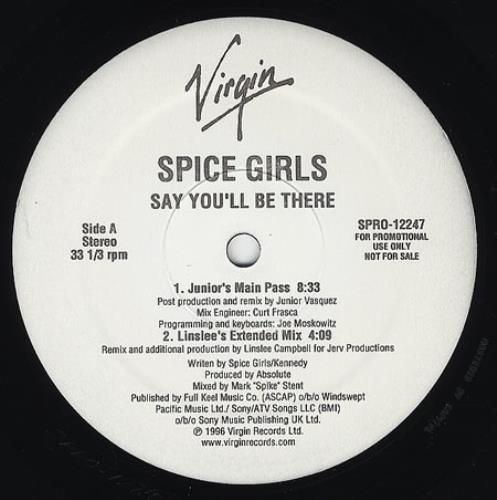 Spice Girls Say You'll Be There 12" vinyl single (12 inch record / Maxi-single) US PIC12SA88651