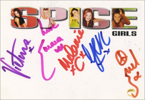 Spice Girls Spice Girls - Autographed memorabilia UK PICMMSP389928