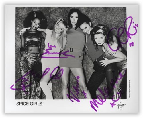 Spice Girls Spice Girls Standing - Autographed photograph UK PICPHSP102183