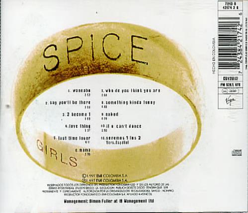 Spice Girls Spice CD album (CDLP) Colombian PICCDSP298079