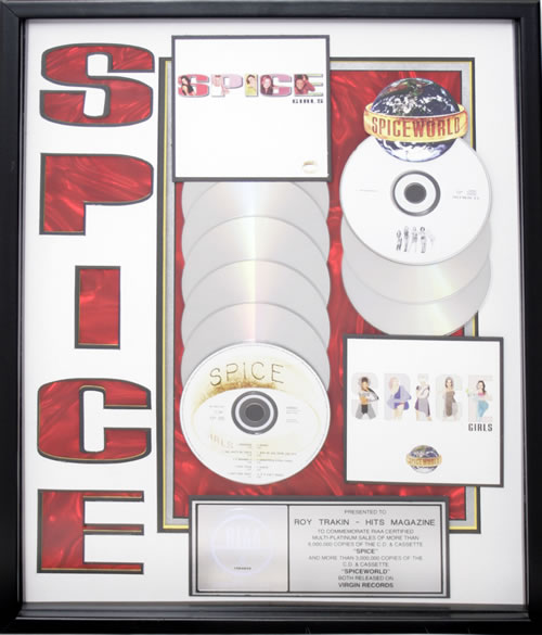 Spice Girls Spice/Spiceworld award disc US PICAWSP163666