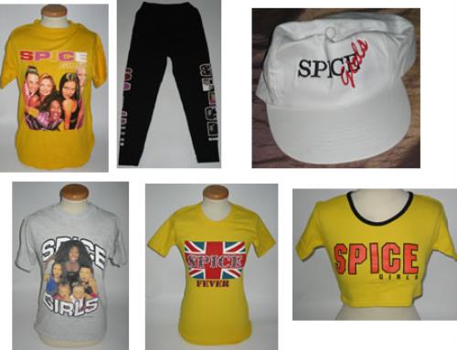 Spice Girls T-Shirts, Skirt, Leggings and Baseball Cap clothing UK PICMCTS375812