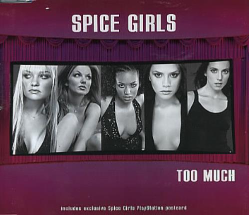 Spice Girls Too Much + Postcard CD single (CD5 / 5") German PICC5TO101439