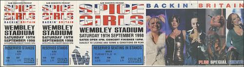 Spice Girls Wembley Stadium concert ticket UK PICTIWE379920