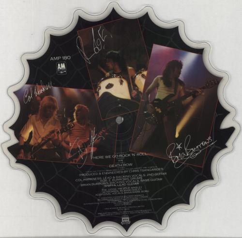 Spider (UK) Here We Go Rock 'n' Roll shaped picture disc (picture disc vinyl record) UK SPISHHE01210