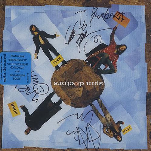 Spin Doctors Turn It Upside Down - Autographed CD album (CDLP) US SPDCDTU397988