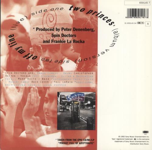Spin Doctors Two Princes 7" vinyl single (7 inch record / 45) Dutch SPD07TW641799