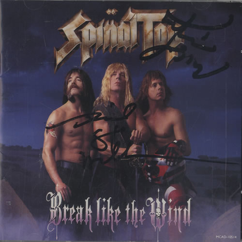 Spinal Tap Break Like The Wind - Autographed CD album (CDLP) US TAPCDBR252597