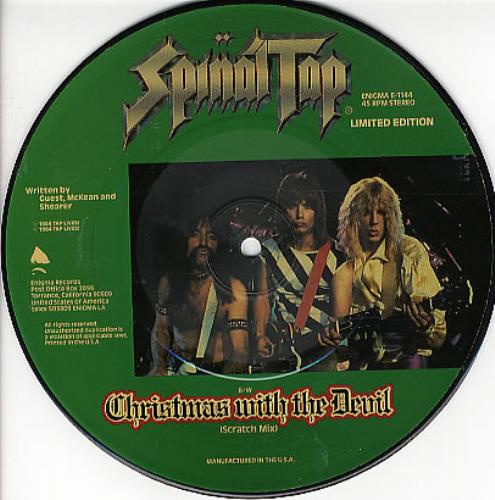 Spinal Tap Christmas With The Devil 7" vinyl picture disc (7 inch picture disc single) US TAP7PCH297619